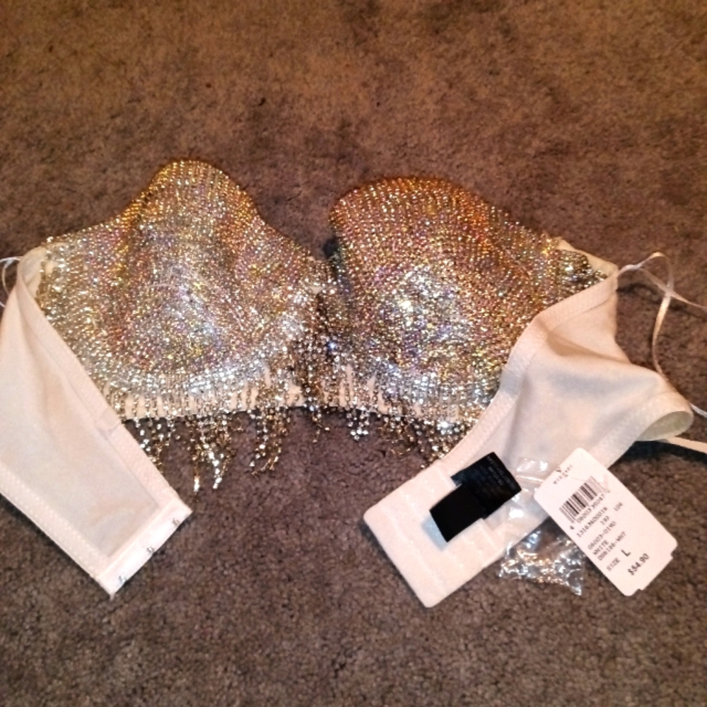 Windsor Bra with beaded fringe.